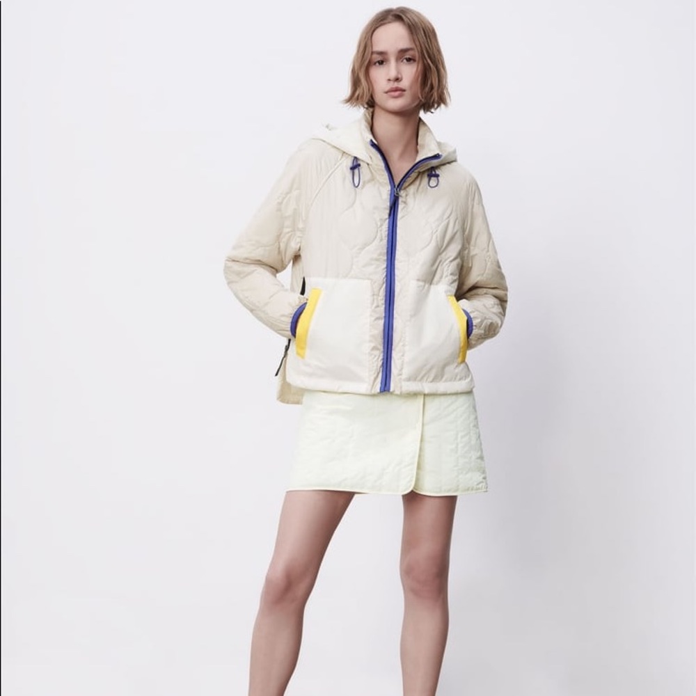 Zara WATER-REPELLENT QUILTED JACKET